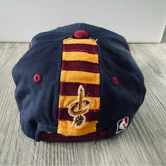 Adidas  Cleveland Cavilers Snapback Flat Brim Hat - Blue/Red/Yellow - Picture 4 of 11